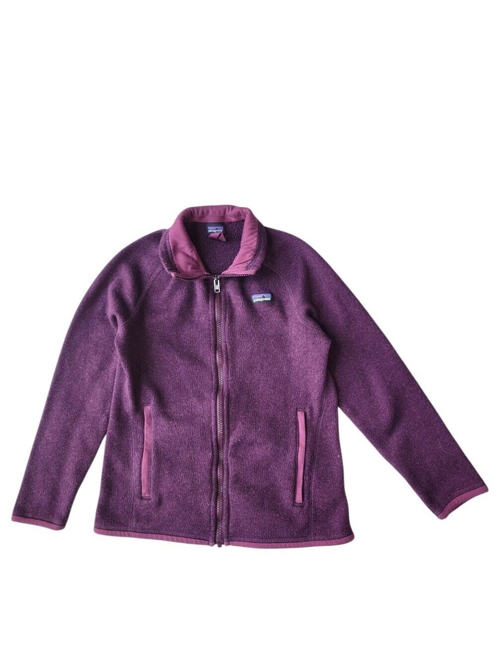 Patagonia Kids Zip Up Better Sweater Fleece Jacket Purple Medium 10